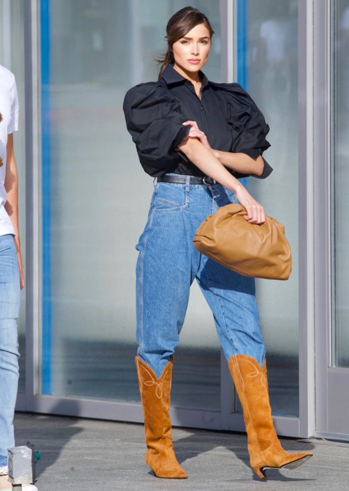 Olivia Culpo in cowboy boots